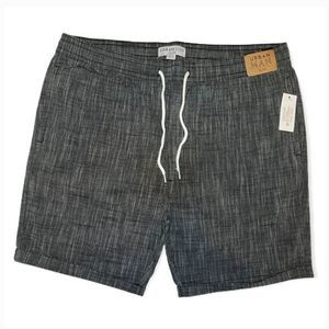 Urban Man Men’s Grey Elastic Waist Drawstring Shorts Size Medium